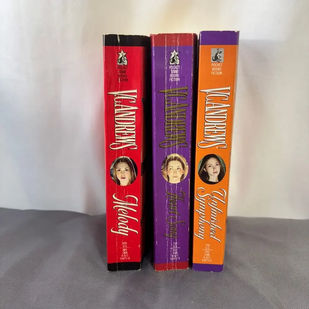 VC Andrews Melody Logan Family Series Keyhole Covers Paperback Books 1 Thru 3